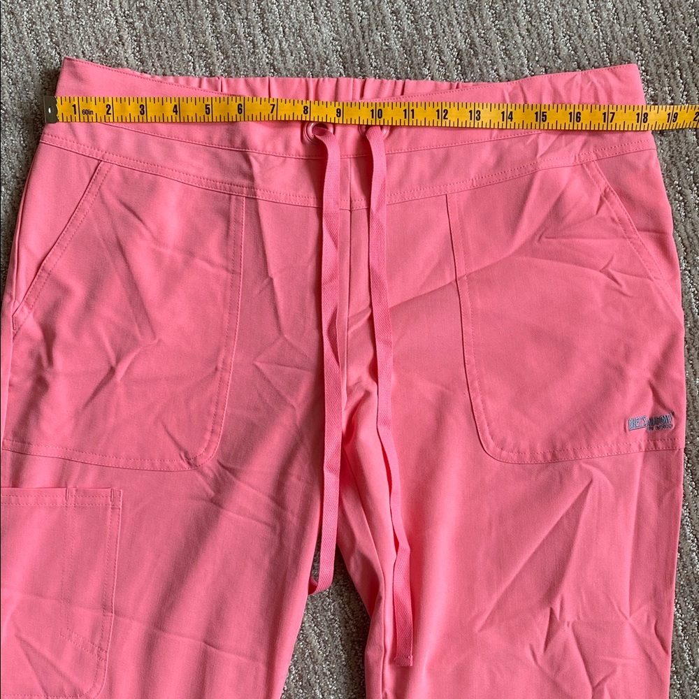 Grey's Anatomy Coral Pink Signature Scrub Pants - Picture 9 of 9